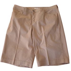 Jones New York Womens Tan Trouser Shorts Size 16W